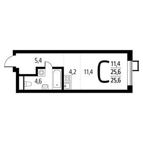 25,4 м², квартира-студия 7 086 600 ₽ - изображение 56