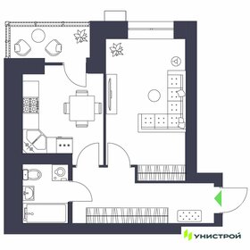 Квартира 39,7 м², 1-комнатная - изображение 1