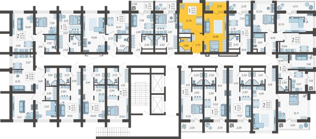 43,2 м², 1-комнатная квартира 14 500 000 ₽ - изображение 84