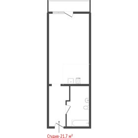 Квартира 21,7 м², студия - изображение 4