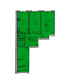 Квартира 74,8 м², 3-комнатная - изображение 1