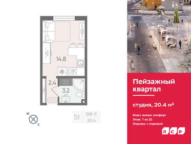 Квартира 20,4 м², студия - изображение 1