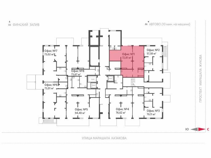 72,2 м², помещение свободного назначения 24 114 800 ₽ - изображение 1