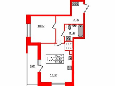 32,7 м², 2-комнатная квартира 9 750 000 ₽ - изображение 106