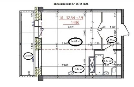 Квартира 36 м², 1-комнатная - изображение 1