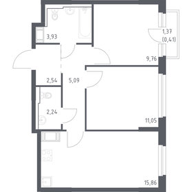 Квартира 50,9 м², 2-комнатная - изображение 1