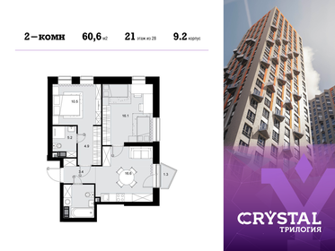 53,1 м², 2-комнатная квартира 24 900 000 ₽ - изображение 118