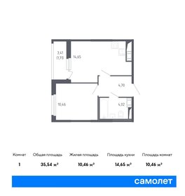 Квартира 35,5 м², 1-комнатная - изображение 1