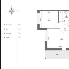 Квартира 36 м², 2-комнатная - изображение 2