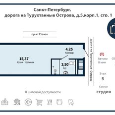 Квартира 22,9 м², студия - изображение 3