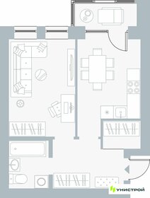 Квартира 39,9 м², 1-комнатная - изображение 1