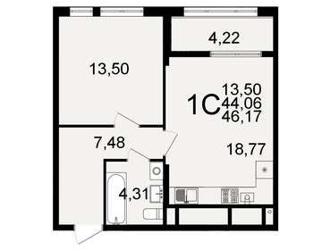 45 м², 1-комнатная квартира 5 150 000 ₽ - изображение 37