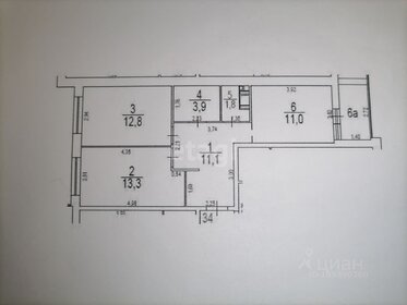 Квартира 55 м², 2-комнатная - изображение 1