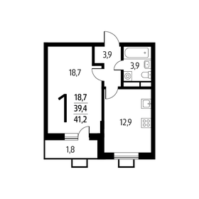 45,5 м², 2-комнатная квартира 11 000 000 ₽ - изображение 45