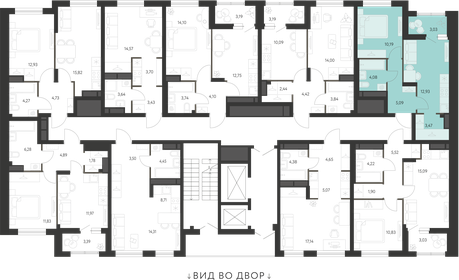 38,4 м², 1-комнатная квартира 5 145 000 ₽ - изображение 13