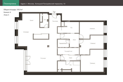 Квартира 185 м², 4-комнатная - изображение 1