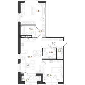 75 м², 3-комнатная квартира 23 000 ₽ в месяц - изображение 74
