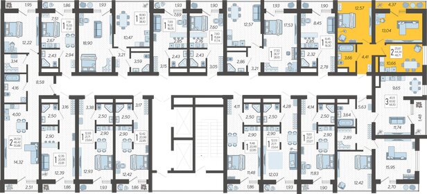 89 м², 2-комнатная квартира 17 000 000 ₽ - изображение 125
