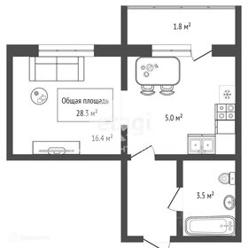 Квартира 28,2 м², студия - изображение 1