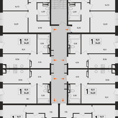 Квартира 34,8 м², 1-комнатная - изображение 2