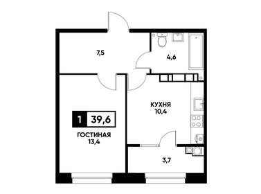 34 м², 1-комнатная квартира 5 150 000 ₽ - изображение 29