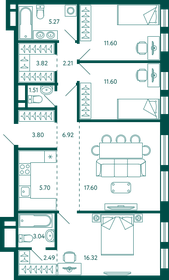 98,7 м², 3-комнатная квартира 17 508 500 ₽ - изображение 12