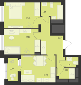 59,3 м², 2-комнатная квартира 8 386 000 ₽ - изображение 21