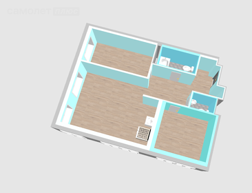 Квартира 62,1 м², 3-комнатная - изображение 2