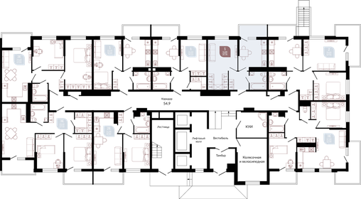38 м², 1-комнатная квартира 5 730 400 ₽ - изображение 2