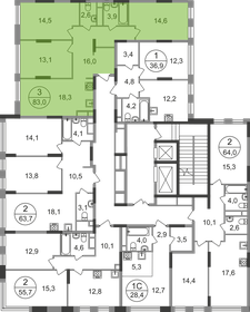 80 м², 3-комнатная квартира 25 000 000 ₽ - изображение 68