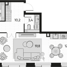 Квартира 91,8 м², 4-комнатная - изображение 2