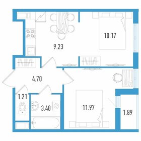 Квартира 41,6 м², 2-комнатная - изображение 1