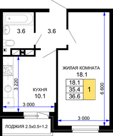 36,6 м², 1-комнатная квартира 4 575 000 ₽ - изображение 26