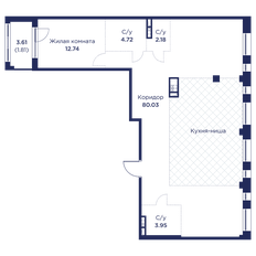 Квартира 105,4 м², 3-комнатная - изображение 3