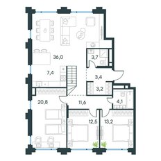 Квартира 114,3 м², 5-комнатная - изображение 5