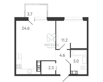 Квартира 48,8 м², 1-комнатная - изображение 1