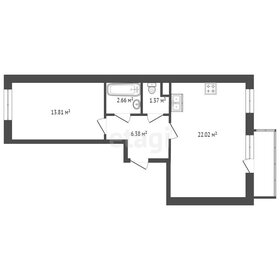 Квартира 47,8 м², 1-комнатная - изображение 2