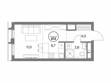 21,5 м², квартира-студия 18 174 340 ₽ - изображение 12