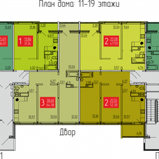 Квартира 36 м², 1-комнатная - изображение 3