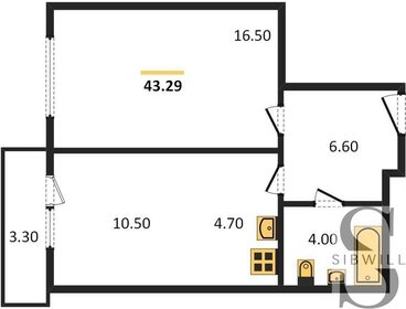 43,3 м², 1-комнатная квартира 4 890 000 ₽ - изображение 17