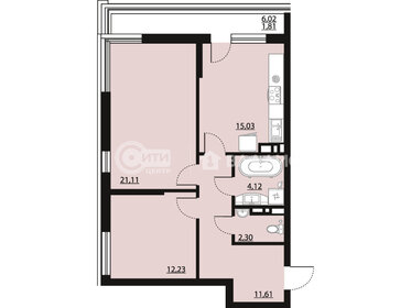 70,1 м², 2-комнатная квартира 9 939 446 ₽ - изображение 22