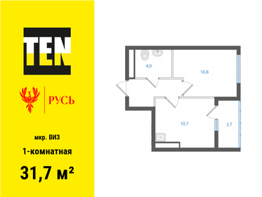 32,9 м², 1-комнатная квартира 5 175 000 ₽ - изображение 14