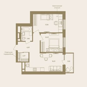 62,8 м², 2-комнатная квартира 11 290 000 ₽ - изображение 28