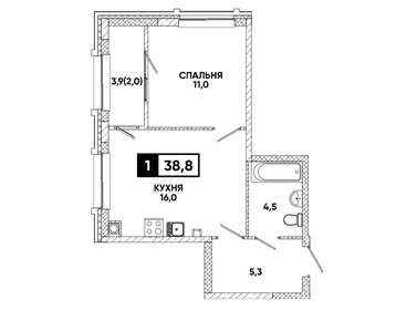 31,6 м², 2-комнатная квартира 2 500 000 ₽ - изображение 29