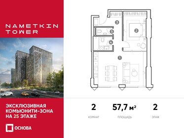 62 м², 3-комнатная квартира 16 900 000 ₽ - изображение 96