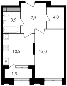 39,7 м², 1-комнатная квартира 13 057 330 ₽ - изображение 27
