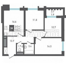 Квартира 74 м², 3-комнатная - изображение 2