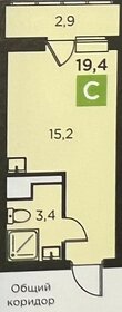 Квартира 19,1 м², 1-комнатная - изображение 1