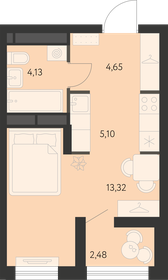 28,1 м², квартира-студия 4 114 000 ₽ - изображение 24