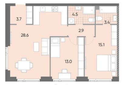 78,1 м², 3-комнатная квартира 28 676 680 ₽ - изображение 29